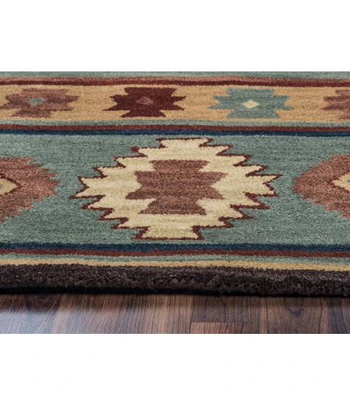 Rugs Town Ryder Grey Blue RY1003 10 ft. X 10 ft. Round Rug