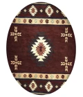 Rugs Town Ryder Burgundy RY1004 10 ft. X 10 ft. Round Rug