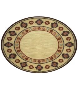 Rugs Town Ryder Tan RY1007 8 ft. X 8 ft. Round Rug