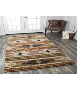 Rugs Town Ryder Rust RY1016 8 ft. X 8 ft. Round Rug