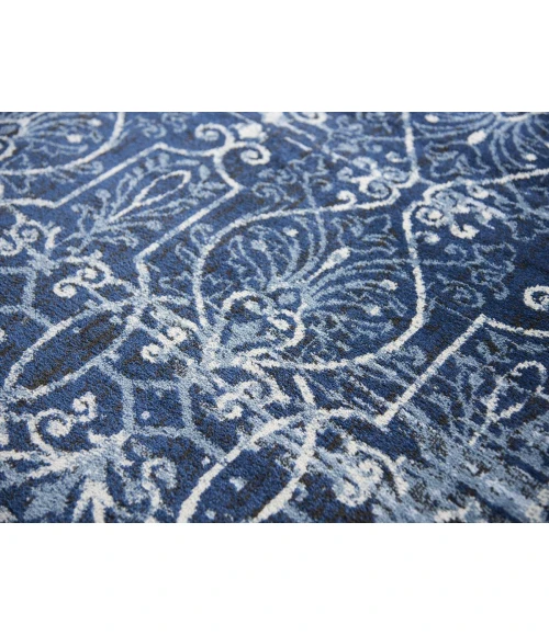 Rugs Town Swagger Dark Blue SW1003 6 ft. 7 in. X 9 ft. 6 in. Rectangle Rug