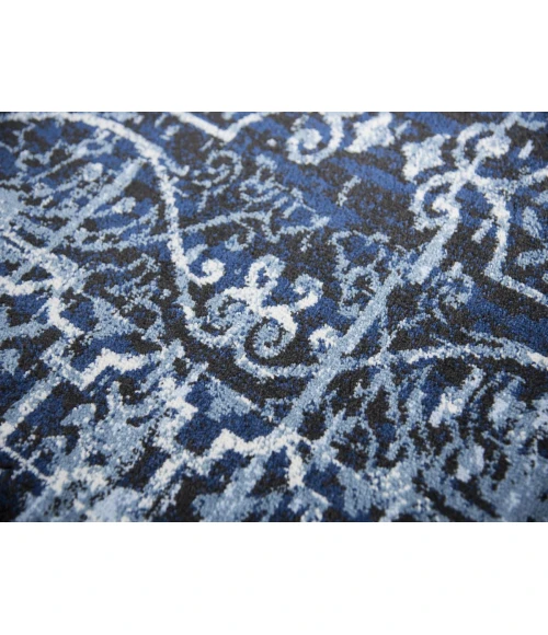 Rugs Town Swagger Dark Blue SW1003 6 ft. 7 in. X 9 ft. 6 in. Rectangle Rug