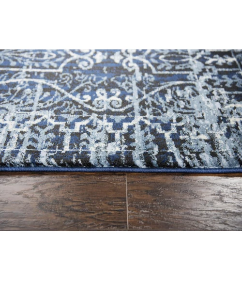 Rugs Town Swagger Dark Blue SW1003 6 ft. 7 in. X 9 ft. 6 in. Rectangle Rug