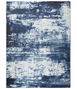 Rugs Town Swagger Blue/ Ivory SW1016 6 ft. 7 in. X 9 ft. 6 in. Rectangle Rug