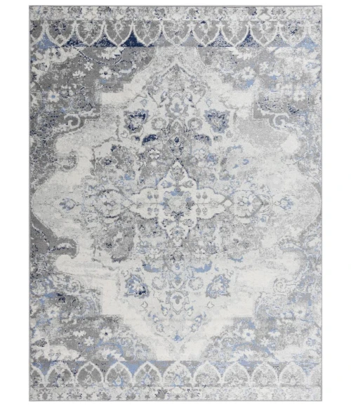 Rugs Town Tapestry Light Grey TPR103 2 ft. 6 in. X 7 ft. 3 in. Rectangle Rug