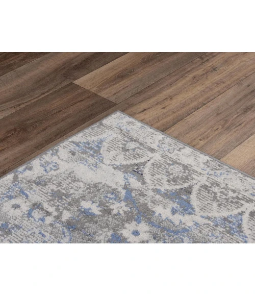 Rugs Town Tapestry Light Grey TPR103 2 ft. 6 in. X 7 ft. 3 in. Rectangle Rug