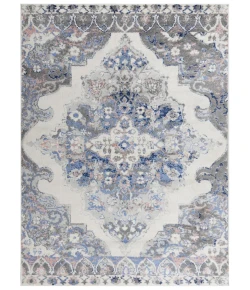 Rugs Town Tapestry Light Blue TPR104 5 ft. 2 in. X 7 ft. 3 in. Rectangle Rug