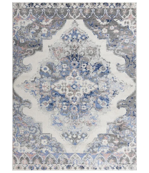Rugs Town Tapestry Light Blue TPR104 5 ft. 2 in. X 7 ft. 3 in. Rectangle Rug