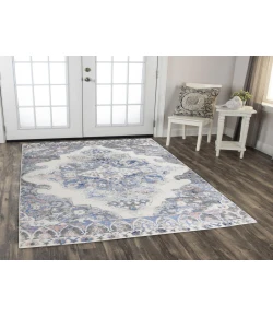 Rugs Town Tapestry Light Blue TPR104 5 ft. 2 in. X 7 ft. 3 in. Rectangle Rug