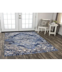 Rugs Town Tapestry Dark Blue TPR105 2 ft. 6 in. X 7 ft. 3 in. Rectangle Rug