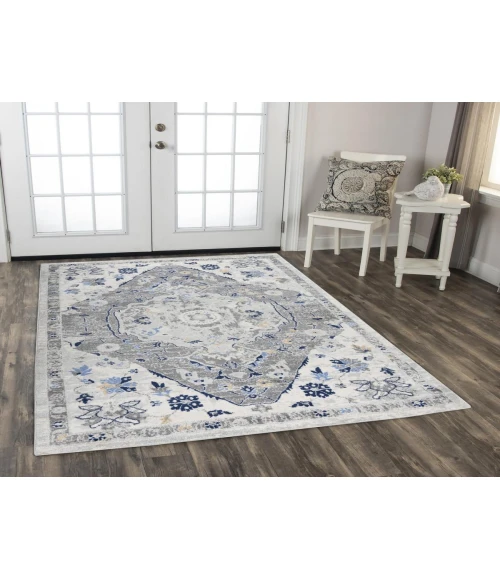 Rugs Town Tapestry Light Grey TPR106 8 ft. X 9 ft. 6 in. Rectangle Rug