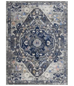 Rugs Town Tapestry Dark Grey TPR108 2 ft. 6 in. X 7 ft. 3 in. Rectangle Rug