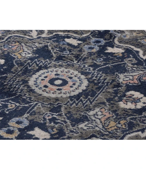 Rugs Town Tapestry Dark Grey TPR108 2 ft. 6 in. X 7 ft. 3 in. Rectangle Rug