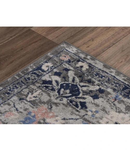 Rugs Town Tapestry Dark Grey TPR108 2 ft. 6 in. X 7 ft. 3 in. Rectangle Rug