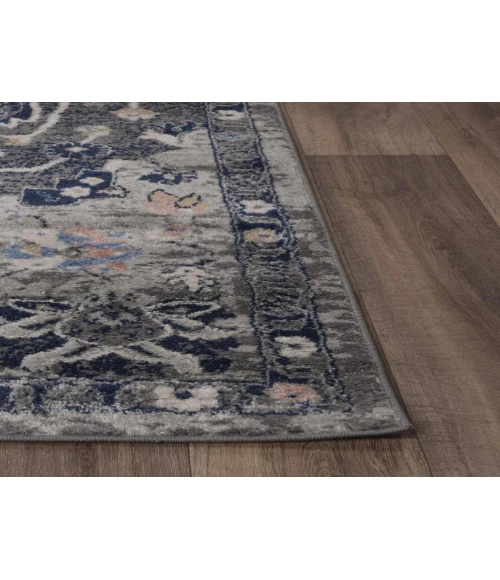 Rugs Town Tapestry Dark Grey TPR108 2 ft. 6 in. X 7 ft. 3 in. Rectangle Rug