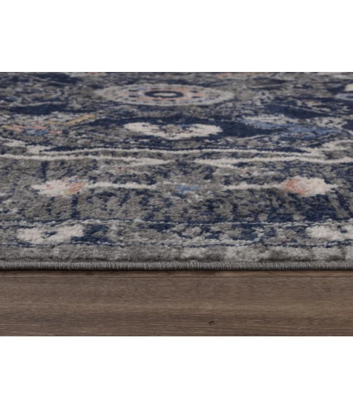 Rugs Town Tapestry Dark Grey TPR108 2 ft. 6 in. X 7 ft. 3 in. Rectangle Rug