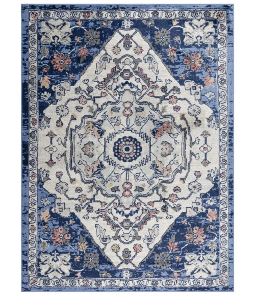 Rugs Town Tapestry Dark Blue TPR109 2 ft. 6 in. X 7 ft. 3 in. Rectangle Rug