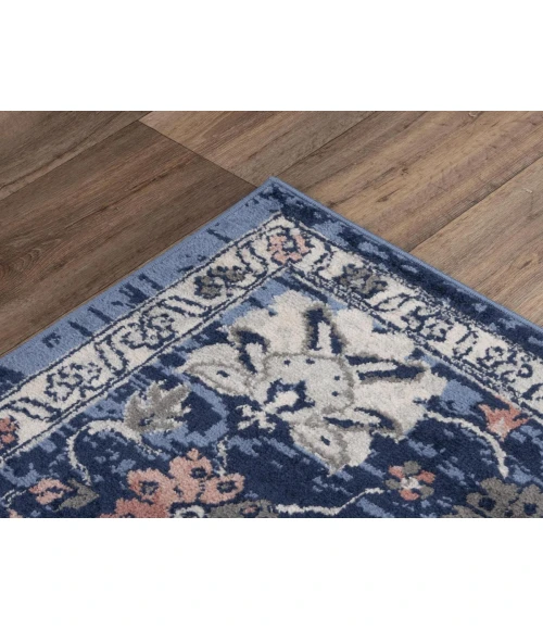 Rugs Town Tapestry Dark Blue TPR109 2 ft. 6 in. X 7 ft. 3 in. Rectangle Rug