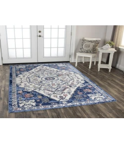 Rugs Town Tapestry Dark Blue TPR109 2 ft. 6 in. X 7 ft. 3 in. Rectangle Rug