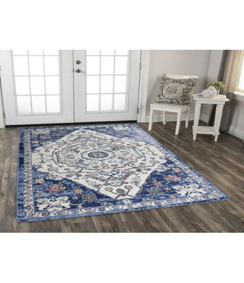 Rugs Town Tapestry Dark Blue TPR109 2 ft. 6 in. X 7 ft. 3 in. Rectangle Rug