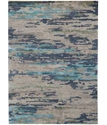 Amer Abstract Glencoe Sand Hand-tufted Wool Blend Area Rug 8'x10'