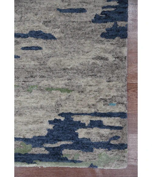 Amer Abstract Glencoe Sand Hand-tufted Wool Blend Area Rug 8'x10'
