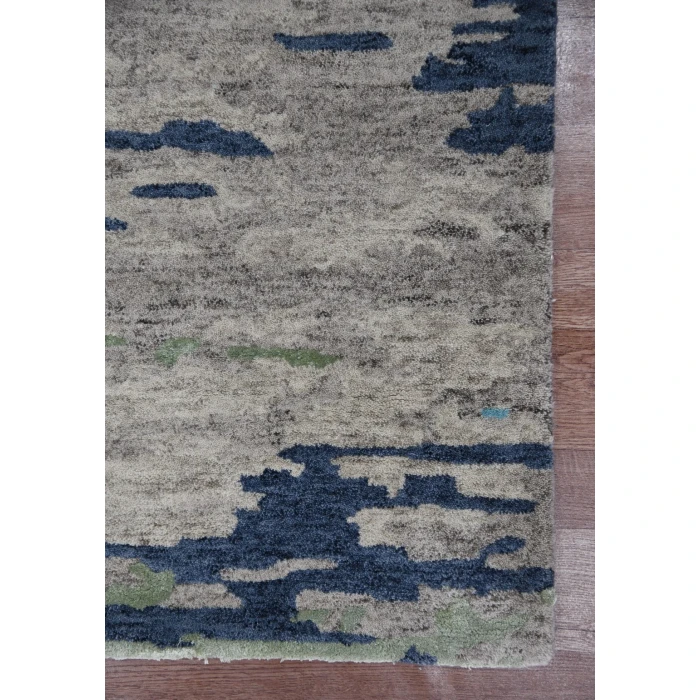 Amer Abstract Glencoe Sand Hand-tufted Wool Blend Area Rug 8'x10'