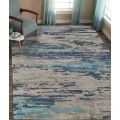 Amer Abstract Glencoe Sand Hand-tufted Wool Blend Area Rug 8'x10'