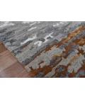 Amer Abstract Glencoe Orange Hand-tufted Wool Blend Area Rug 8'x10'