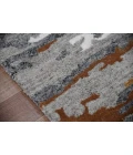 Amer Abstract Glencoe Orange Hand-tufted Wool Blend Area Rug 8'x10'
