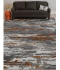Amer Abstract Glencoe Orange Hand-tufted Wool Blend Area Rug 8'x10'