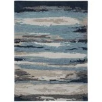 Amer Abstract ABS-4 Gunter Blue Rug 8 ft. X 10 ft. Rectangle