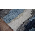 Amer Abstract Gunter Blue Hand-tufted Wool Blend Area Rug 5'x8'