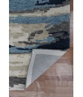 Amer Abstract Gunter Blue Hand-tufted Wool Blend Area Rug 5'x8'