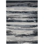Amer Abstract ABS-6 Gunter Dark Gray Rug 8 ft. X 10 ft. Rectangle
