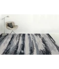 Amer Abstract Gunter Dark Gray Hand-tufted Wool Blend Area Rug 8'x10'