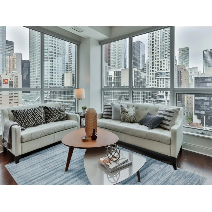 Amer Affinity Londyn Light Blue Hand-Woven Viscose Area Rug 9' x 12'