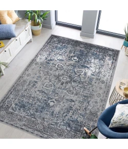 Amer Alaska Beige/Blue ALA-3 5ft.3in. x 7ft.6in. Rect. Rug