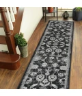 Amer Alexandria Cheally Black Bordered Runner Rug 2'6"x10'3"