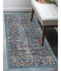 Amer Alexandria Prescott Blue Medallion Runner Rug 2'x6'
