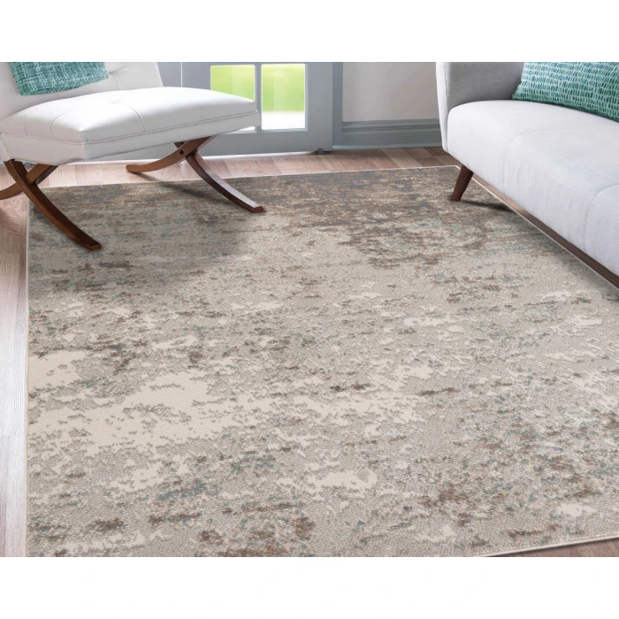 Alpine Amira Gray Abstract Area Rug