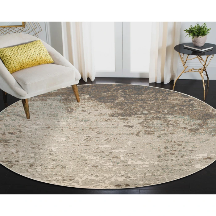 Alpine Amira Gray Abstract Area Rug