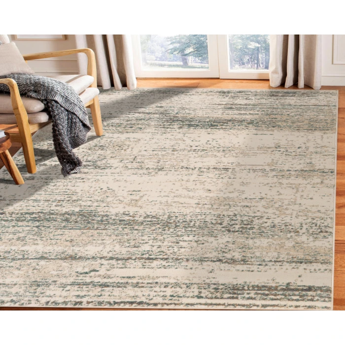 Alpine Grace Ivory Striped Area Rug