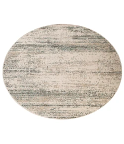 Amer Alpine Grace Ivory Striped Round Rug 7'10" x 7'10"