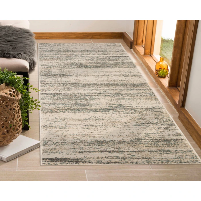 Alpine Grace Ivory Striped Area Rug