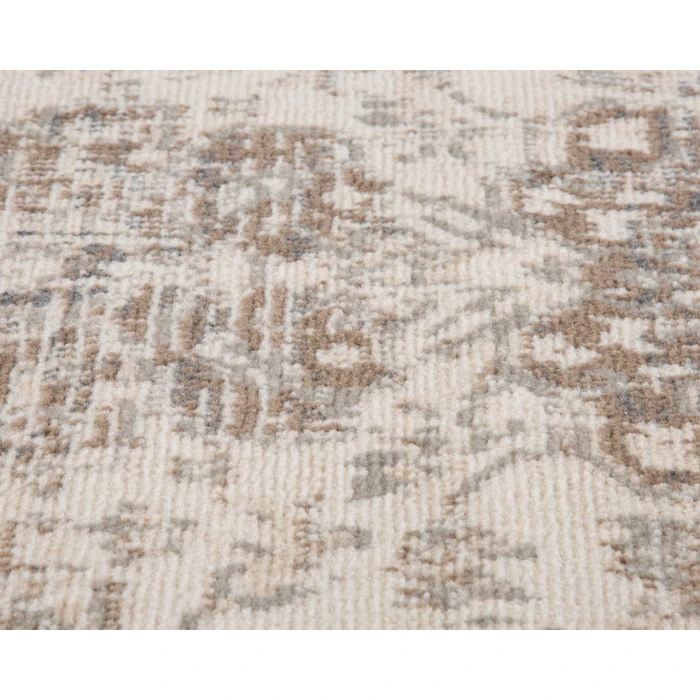 Alpine Hashlei Light Beige Medallion Area Rug