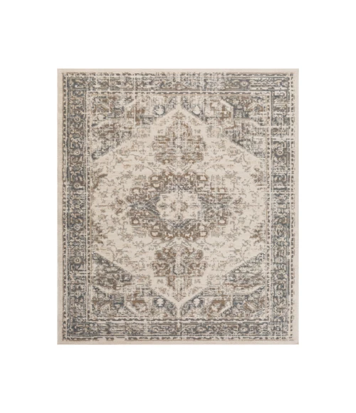 Alpine Hashlei Light Beige Medallion Area Rug