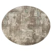 Amer Alpine Bella Light Brown Abstract Round Rug 7'10" x 7'10"