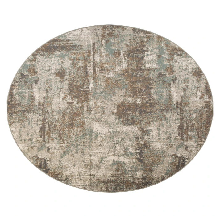 Alpine Bella Light Brown Abstract Area Rug