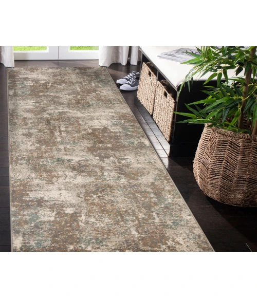 Alpine Bella Light Brown Abstract Area Rug